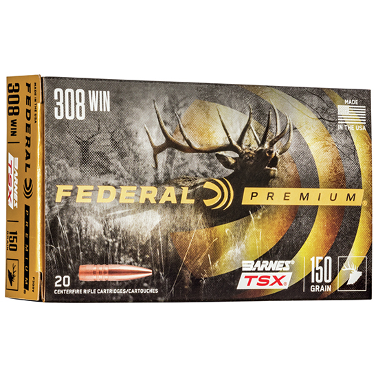 FED PREMIUM 308WIN 150GR BARNES TSX 20/10 - Ammunition